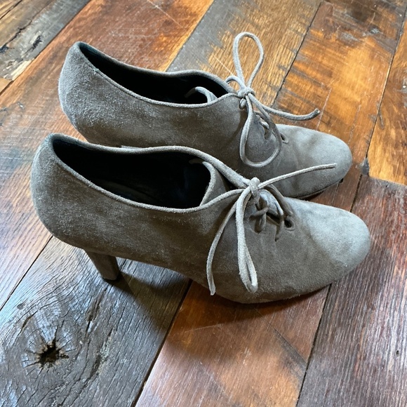 Kate Spade New York Karmela Taupe Suede Booties Made in Italy Size 7.5 - Picture 3 of 9